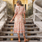 Alexandra Rose Print Dress-