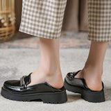Round Toe Platform Classic Loafers
