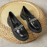 Round Toe Platform Classic Loafers