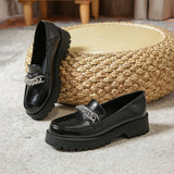 Round Toe Platform Classic Loafers
