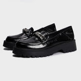 Round Toe Platform Classic Loafers