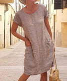 Shift Knee Length Dress