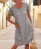 Shift Knee Length Dress