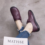 Leather Velcro Mother Shoes