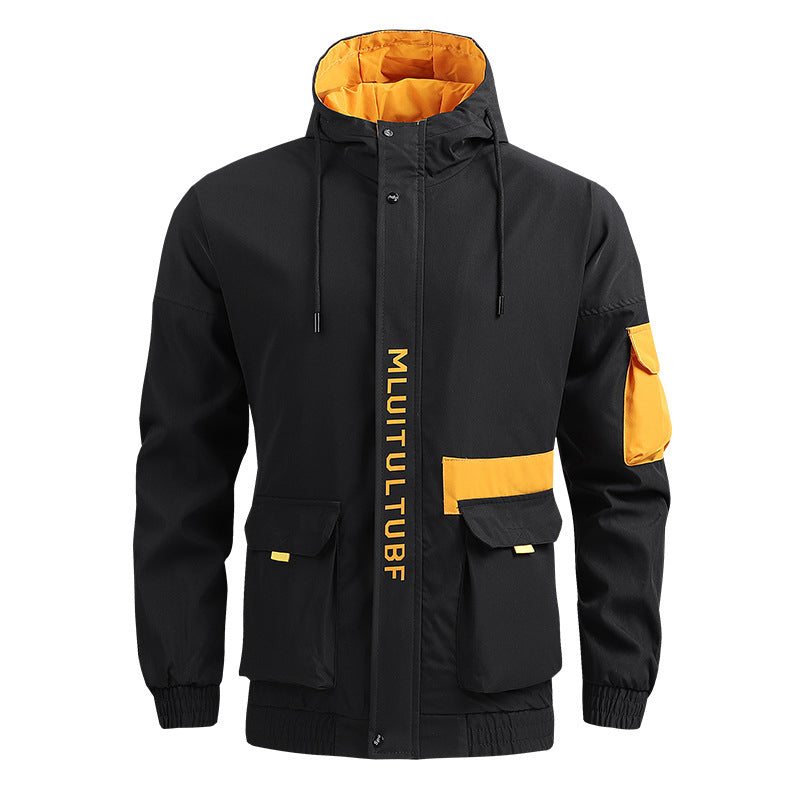 Men's Waterproof Hooded Rainproof Jacket