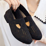 Slip-on Flat Casual Fly Knit Walking Shoes