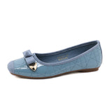 Slip-On Metal Solid Comfort Flats