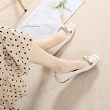 Slip-On Metal Solid Comfort Flats