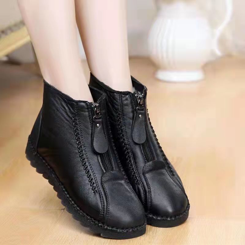 Soft Leather Winter Warm Shoes For Women