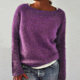 Solid Color Basic Knitted Sweater