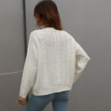 Solid Color Button Cardigan