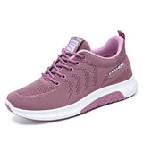 Sports Lace Up Fly Knit Sneakers