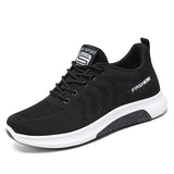 Sports Lace Up Fly Knit Sneakers
