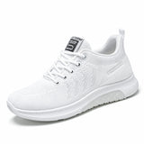 Sports Lace Up Fly Knit Sneakers