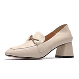 Square Toe Chunky Loafers