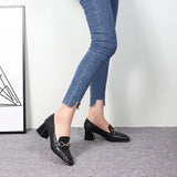 Square Toe Chunky Loafers