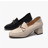 Square Toe Chunky Loafers