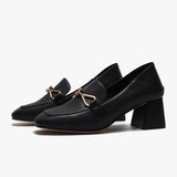 Square Toe Chunky Loafers