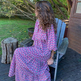 Summer Beach Puff Sleeve Long Dress