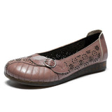 Super Soft Cutout Leather Flats