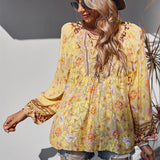 Romantic Holiday Print Shirt