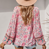 Romantic Holiday Print Shirt
