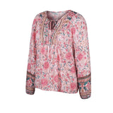 Romantic Holiday Print Shirt