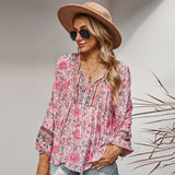 Romantic Holiday Print Shirt