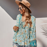 Romantic Holiday Print Shirt