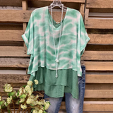 Tie-dye Layered Top