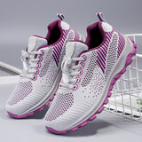 Travel Comfort Fly Knit Running Shoes For Mom