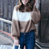 Turtleneck Contrast Sweater