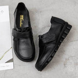 Velcro Leather Mom Shoes