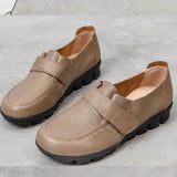 Velcro Leather Mom Shoes