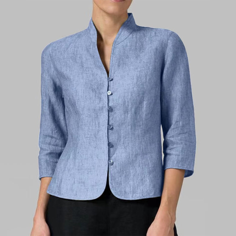 Vintage Cotton Linen Slim Top