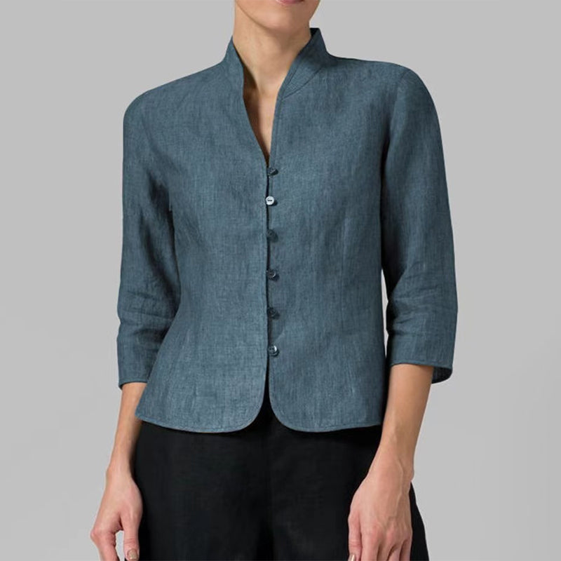 Vintage Cotton Linen Slim Top