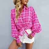 Women's Printed Balloon Sleeve Shirt