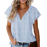 Boho V Neck Loose Blouse