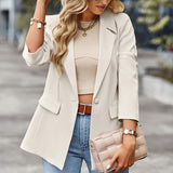 Casual Buttons Blazer For Women