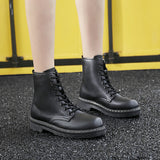 Women's Lace up Ankle Cuff Boots