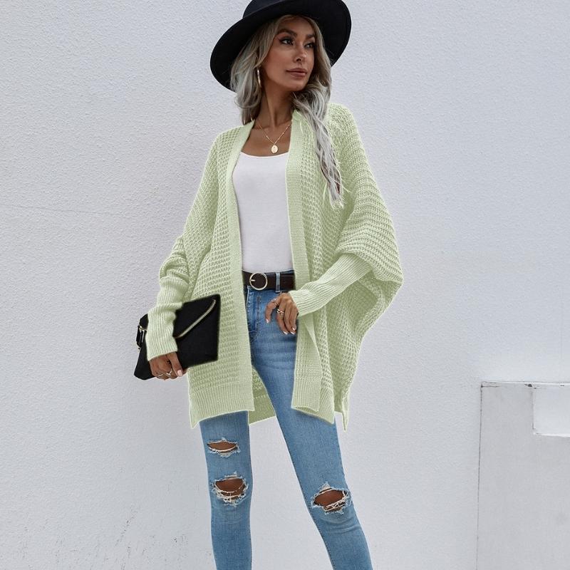 Women's Long Sleeve Loose Solid Sweaters