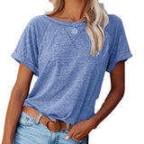  Round Neck Short Sleeve Tops