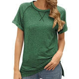  Round Neck Short Sleeve Tops