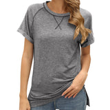  Round Neck Short Sleeve Tops