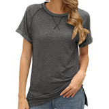  Round Neck Short Sleeve Tops