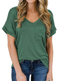 Women's Short Sleeve V-Neck Shirt