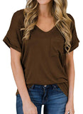 Women's Short Sleeve V-Neck Shirt
