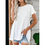 Tassel Trim Short Sleeve T-Shirt