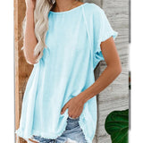 Tassel Trim Short Sleeve T-Shirt