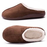 Wool Faux Plush Lined Slippers